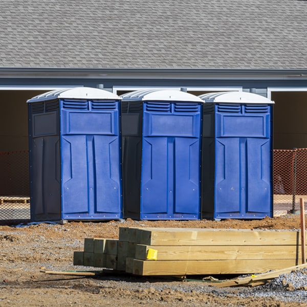 what is the expected delivery and pickup timeframe for the portable toilets in Moultonborough